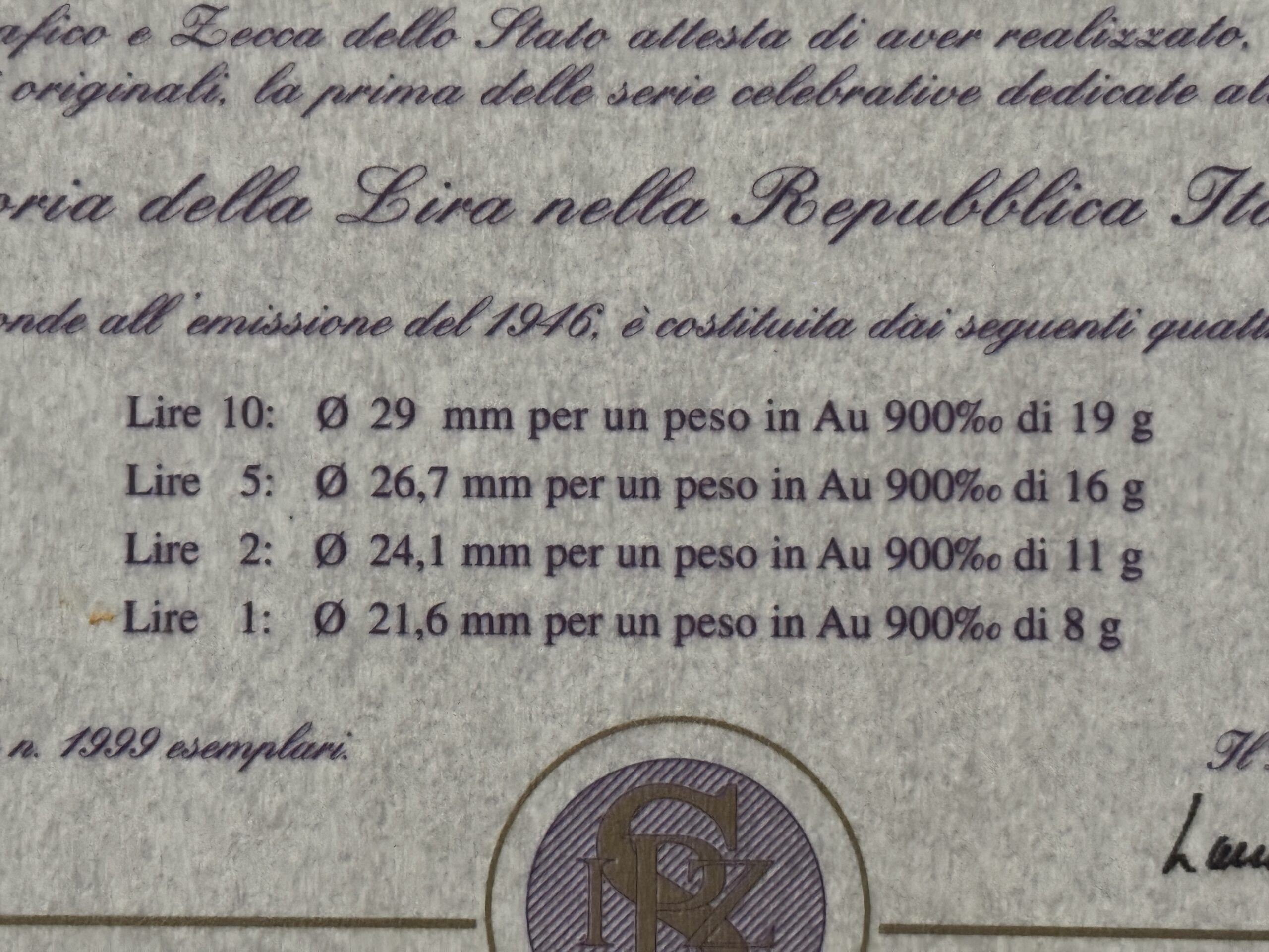 Monete LA STORIA DELLA LIRA Rep. Italiana - immagine 6